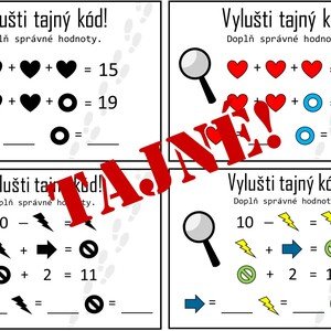 Tajný kód - algebrogramy