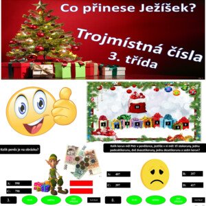 Co přinese Ježíšek? Trojmístná čísla