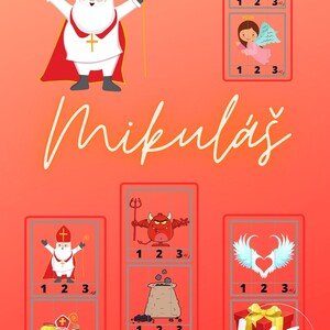 Mikuláš - počítání s obrázky