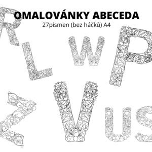 Abeceda omalovánka