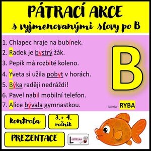 Vyjmenovaná slova PO B - PÁTRAČI