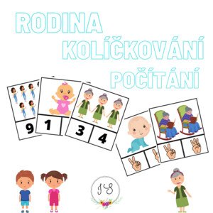 Rodina - počítání, kolíčkování