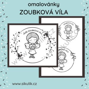 Omalovánky Zoubková víla