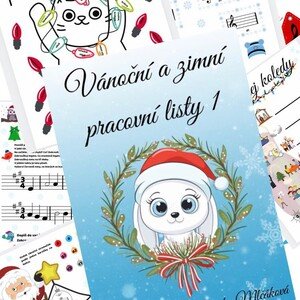 Vánoční a zimní pracovní listy
