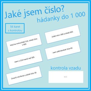 Jaké jsem číslo? Hádanky do 1 000