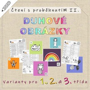 Čtení s proběhnutím II. - Duhové obrázky