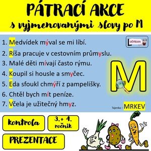 Vyjmenovaná slova PO M - PÁTRAČI