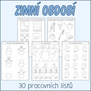 Zima - pracovní listy