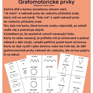 Já mám, kdo má - GRAFOMOTORICKÉ PRVKY