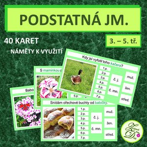 Podstatná jména - pád, číslo, rod
