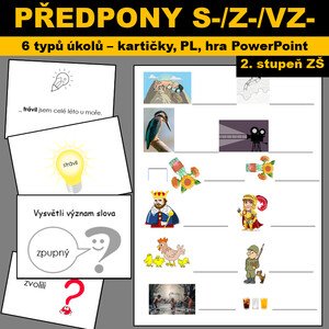 Předpony s-, z-, vz- KARTIČKY