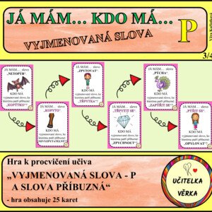 JÁ MÁM... KDO MÁ... VYJMENOVANÁ SLOVA - P