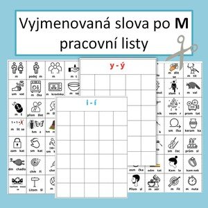 Vyjmenovaná slova po M - pracovní listy