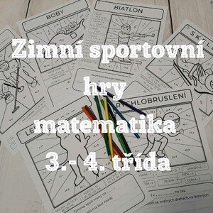 Zimní sportovní hry - matematika 3. - 4. třída