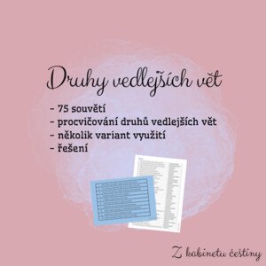 Druhy vedlejších vět