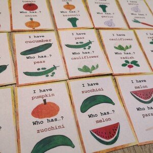 I have, who has (Já mám, kdo má) Vegetable