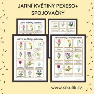 JARNÍ KVĚTINY PEXESO+ SPOJOVAČKY