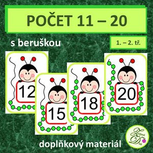 Počet 11 - 20 s beruškou (doplňkový materiál)
