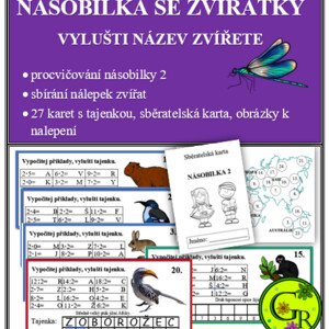 Násobilka se zvířátky- vylušti název zvířete