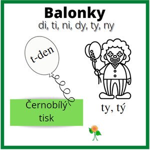 Balonky - di, ti, ni, dy, ty, ny