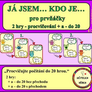JÁ JSEM... KDO JE... počítání do 20