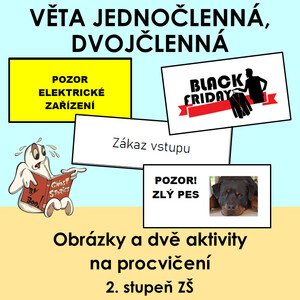 Věta jednočlenná, dvojčlenná, ekvivalent