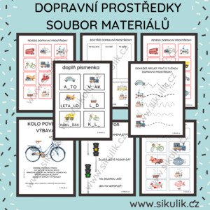 DOPRAVNÍ PROSTŘEDKY SOUBOR MATERIÁLŮ