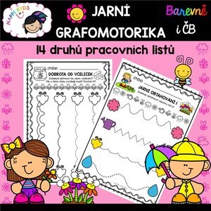 JARNÍ GRAFOMOTORIKA - pracovní listy
