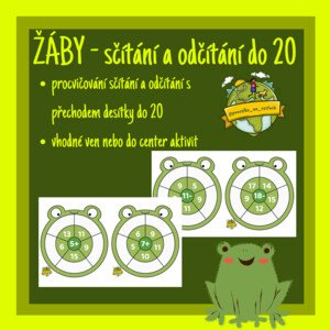 Žáby - sčítání a odčítání do 20