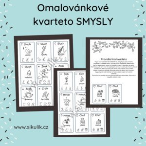 Omalovánkové kvarteto smysly