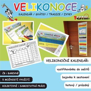 VELIKONOCE - Velikonoční kalendář, vystřihovánka, bojovka a výzva! Kdy, jak a proč se slaví VELIKONOCE? 