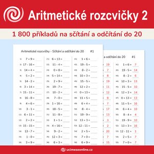 Aritmetické rozcvičky 2 - 30 pracovních listů na sčítání a odčítání do 20