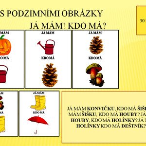 Podzimní hra Já mám! Kdo má?