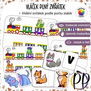 Vláček plný zvířátek