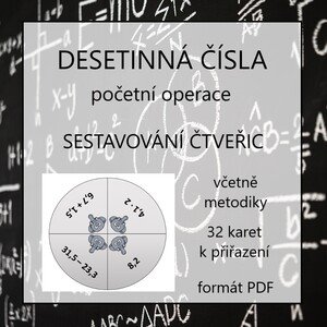 SKLÁDÁNÍ ČTVERCE - početní operace s desetinnými čísly