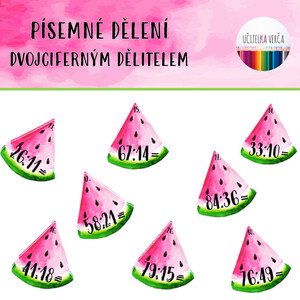 Písemné dělení dvojciferným dělitelem