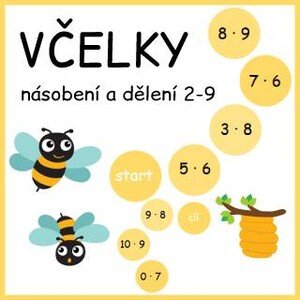 Včelky - násobení a dělení 2-9