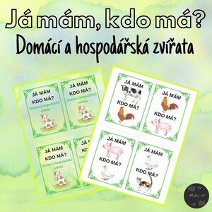 Já mám, kdo má? Domácí a hospodářská zvířata