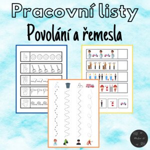 Povolání a řemesla, pracovní listy