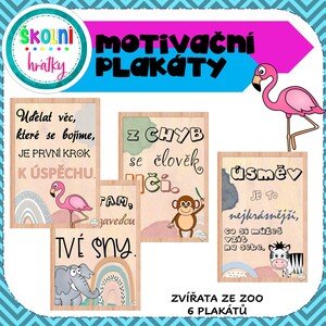 Motivační PLAKÁTY ZOO