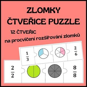 ČTVEŘICE - rozšiřování zlomků