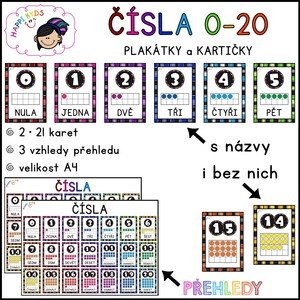 ČÍSLA - plakátky a kartičky