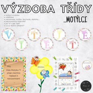 Výzdoba třídy - Motýlci