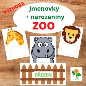ZOO - jmenovky + narozeninovník