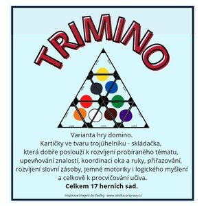 TRIMINO do MŠ- 17 skládaček