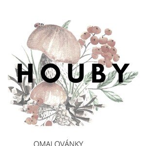 Houby -omalovánky, demonstrační obrázky