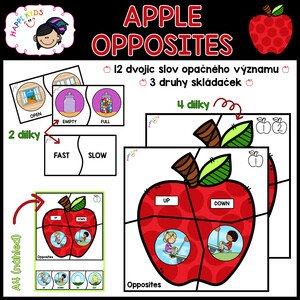 APPLE OPPOSITES - skládačky