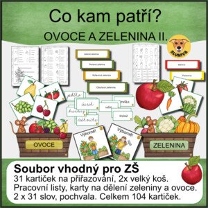 Co kam patří? Ovoce a zelenina II. – Sluniva