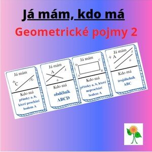 Já mám, kdo má - geometrické pojmy 2, geometrie