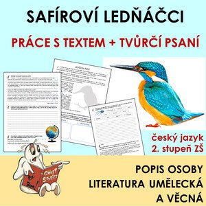 Práce s textem + popis osoby - dobrodružná kniha
